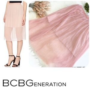 NWT BCBGeneration Midi Tulle Skirt S